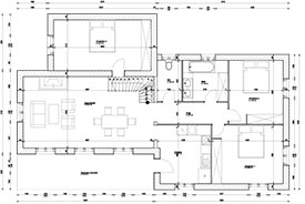 Plan d'origine de la villa avant projet