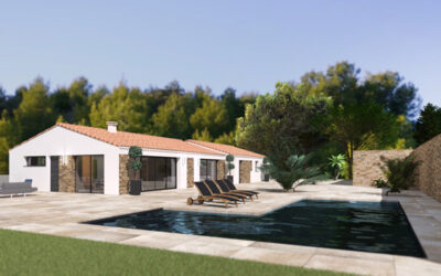 Rénovation de maison à Mimet proche d’Aix-en-Provence.